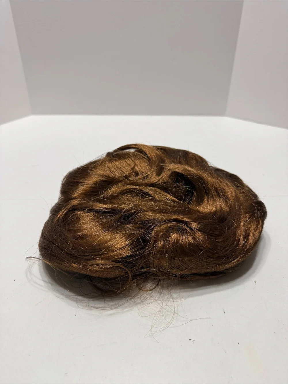 Brown Costume Wig with Black Glasses and Accessories